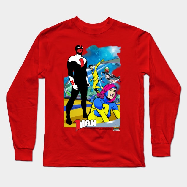 1-Man Long Sleeve T-Shirt by Big Hit Comics